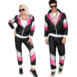 1980 Grilldress Kostyme i Svart og Rosa