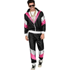 1980 Grilldress Kostyme i Svart og Rosa