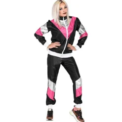 1980 Grilldress Kostyme i Svart og Rosa