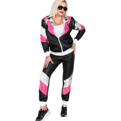 1980 Grilldress Kostyme i Svart og Rosa