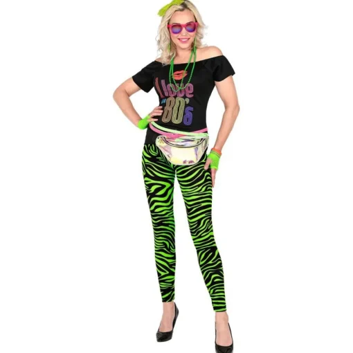 1980 Leggings Neon Grønn