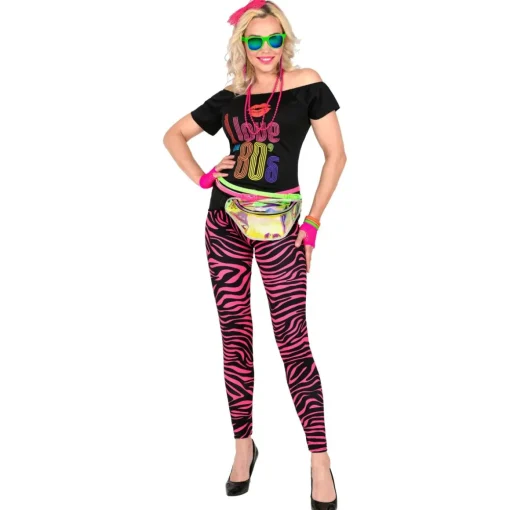 1980 Leggings Neon Rosa