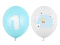 1 År Ballong Mix Lyseblå