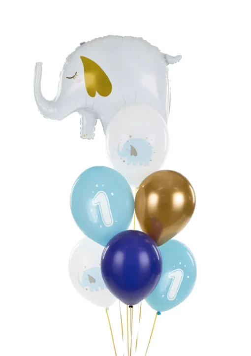 1 År Ballong Mix Lyseblå