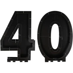 40 År Ballongboks Svart
