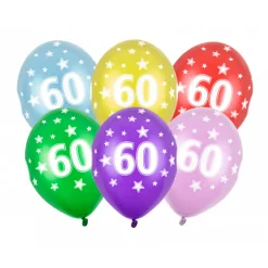 60 År Ballonger Fargemiks