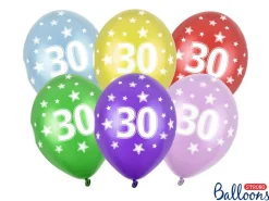 30 År Ballonger Fargemiks