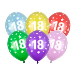 18 År Ballonger Fargemiks