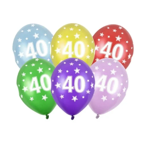 40 År Ballonger Fargemiks