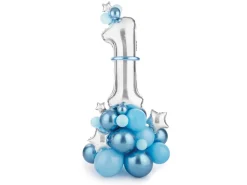 1 År Ballongfigur Lyseblå
