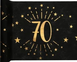 70 År Bordløper Gull og Svart