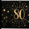 80 År Bordløper Gull og Svart