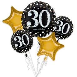 30 År Bursdag Ballong Bukett