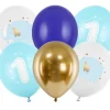 1 År Bursdag Ballonger Mix Lyseblå