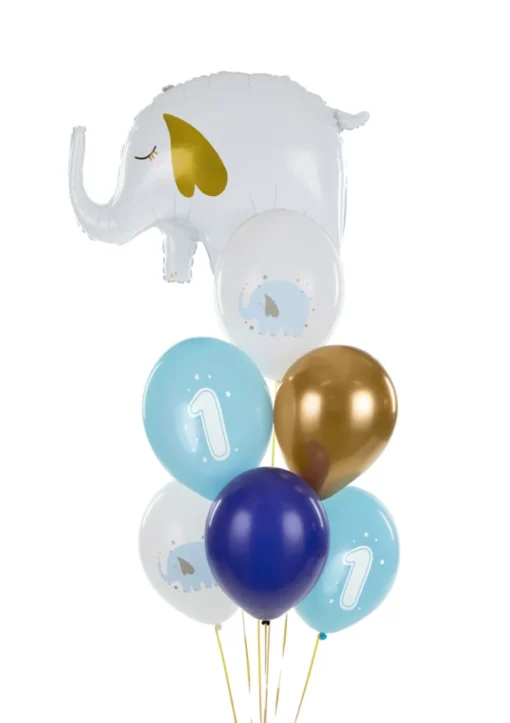 1 År Bursdag Ballonger Mix Lyseblå