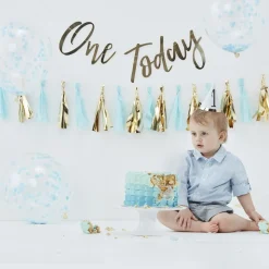 1 År Bursdag Festpakke Lyseblå