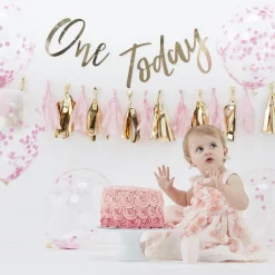 1 År Bursdag Festpakke Rosa
