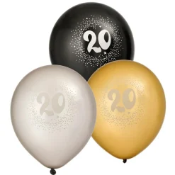 20 År Bursdag Latex Ballonger
