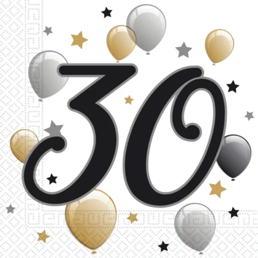 30 År Bursdag Servietter