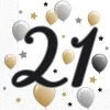 21 År Bursdag Servietter