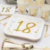 18 År Bursdag Servietter Gull