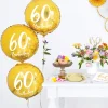 60 År Folieballong Gull