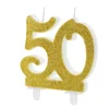 50 År Glitter Kakelys Gull