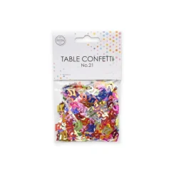 21 År Konfetti Multifarget