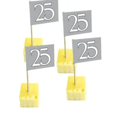 25 År Matpinner Sølv