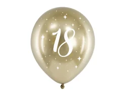 18 Års Ballonger Gull