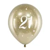 21 Års Ballonger Gull