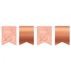 25 Års Flaggbanner Lush Blush