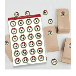 Adventskalender Klistremerker og Poser