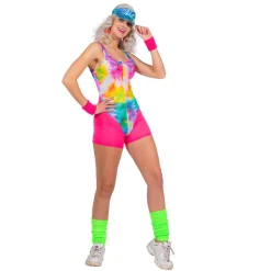 Aerobic Babe Kostyme Rosa