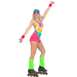 Aerobic Babe Kostyme Rosa