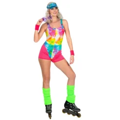 Aerobic Babe Kostyme Rosa