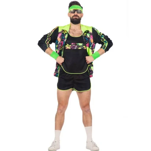 Aerobic Kostyme Neongrønn