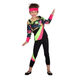 Aerobics Barnekostyme Rosa og Grønn