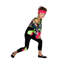 Aerobics Barnekostyme Rosa og Grønn