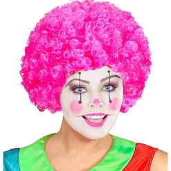 Afro Klovneparykk Lilla