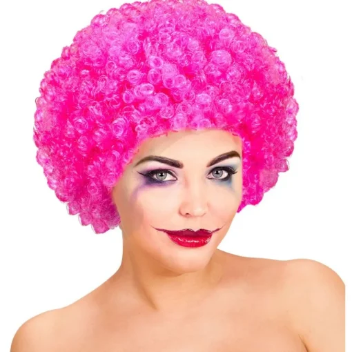 Afro Klovneparykk Lilla
