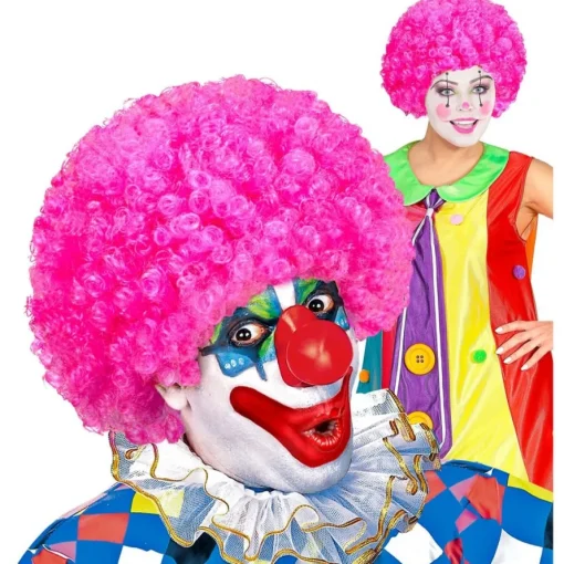 Afro Klovneparykk Lilla