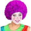 Afro Klovneparykk Lilla