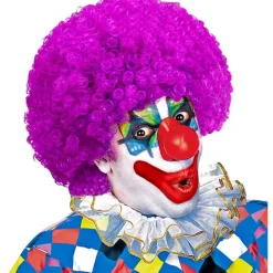 Afro Klovneparykk Lilla