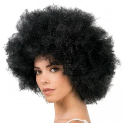Afro Parykk Svart