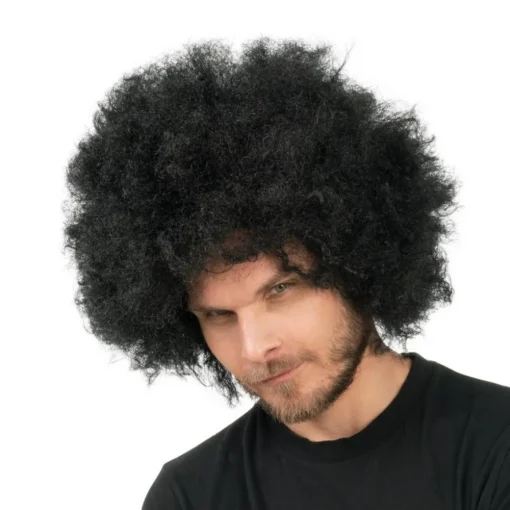 Afro Parykk Svart