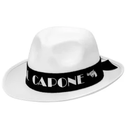 Al Capone Hatt Hvit