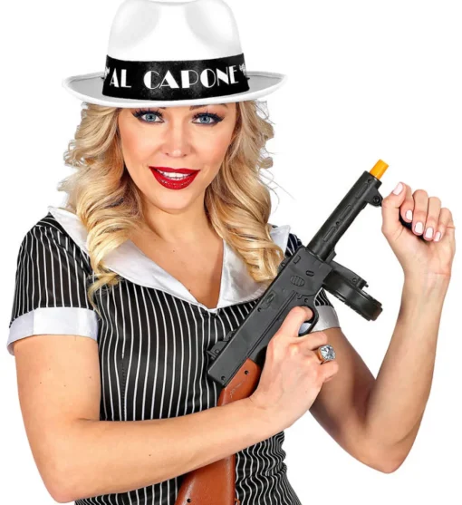 Al Capone Hatt Hvit