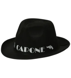 Al Capone Hatt Svart