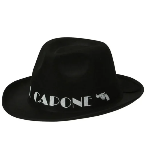 Al Capone Hatt Svart